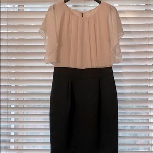 Two toned black and pink dress